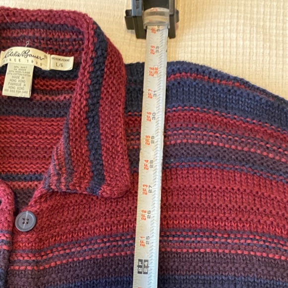 Cosy soft wool and cotton blend cardigan from Eddie Bauer, excellent condition - Picture 5 of 6